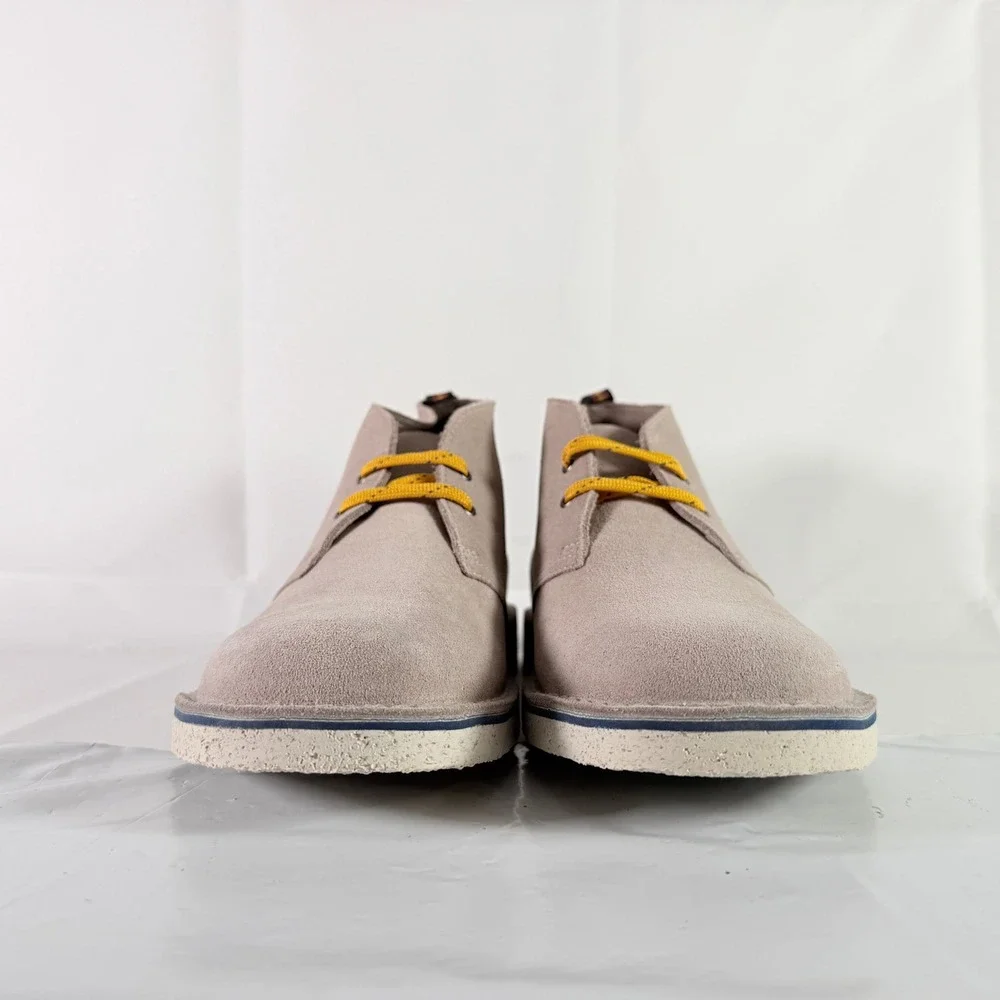 Clarks‎ Bushacre 3 Men's Stone Suede Chukka Desert Boots Size 11 M